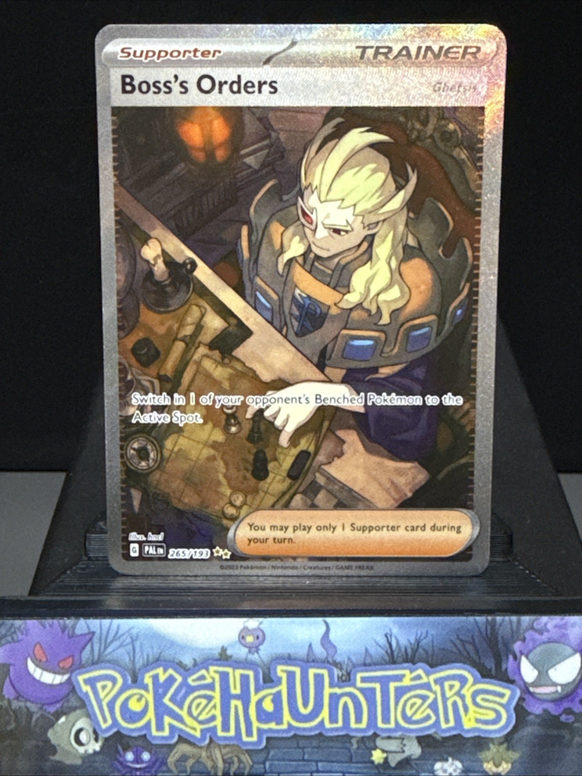 Pokemon Card Boss's Orders 265/193 Special Illustration Rare Paldea Evolved NM