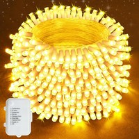 Lichterkette AußEn 20M 200Leds Warmweiß IP44 Wasserdicht 8 Modi FüR Balkon