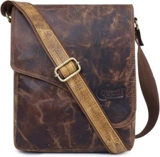 Leather 11 Inch Sling Messenger Bag I Multipurpose Crossbody I Travel... 
