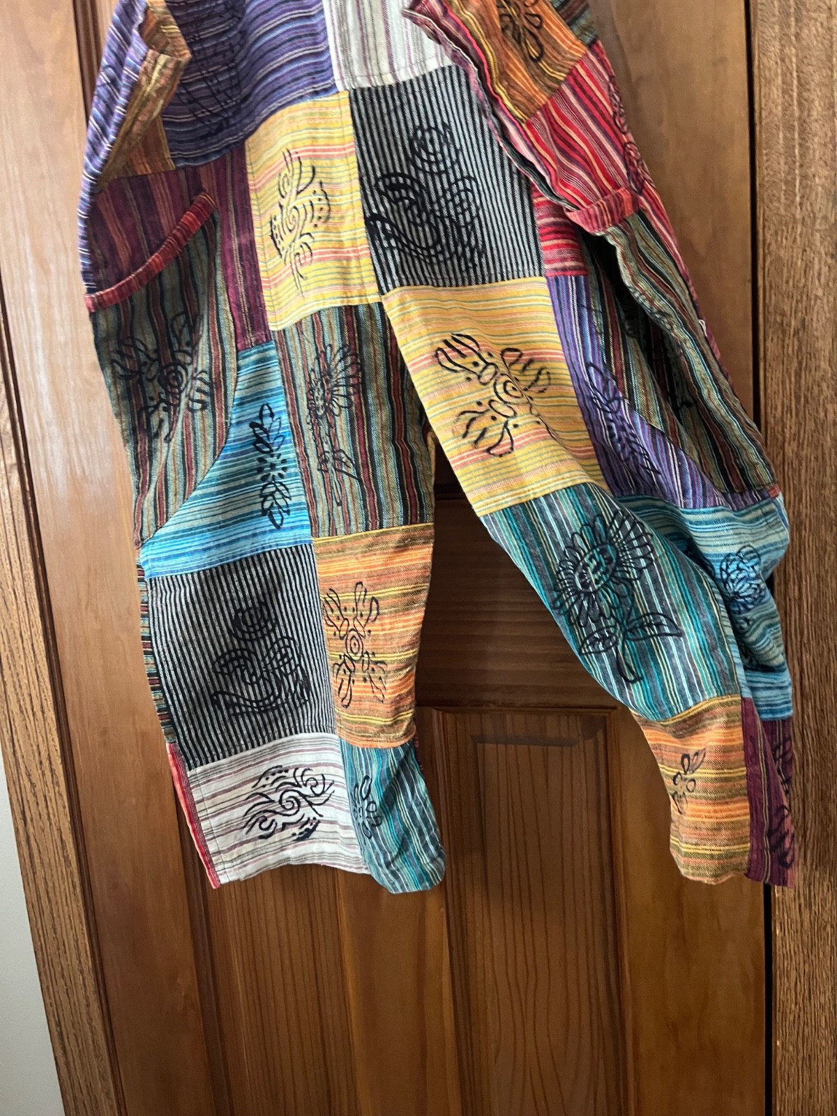 Rising International Patchwork Overalls, Nepal, S… - image 7