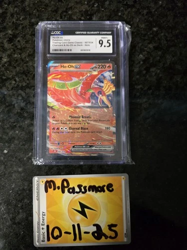 Pokemon Ho-Oh EX #007 Charizard & Ho-Oh EX Deck Holo Classic 2023 CGC 9.5 Mint