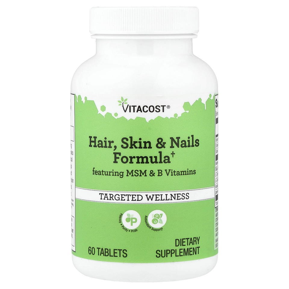 Hair, Skin & Nails Formula Featuring MSM & B Vitamins, 60 Tablets
