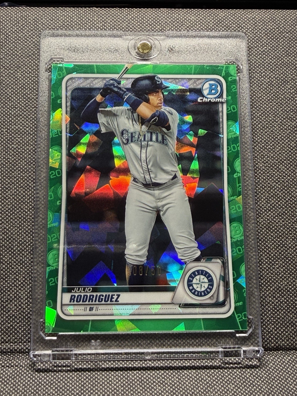 2020 Bowman Draft Sapphire Julio Rodriguez  RC /50 Green Refractor 💎 SSP