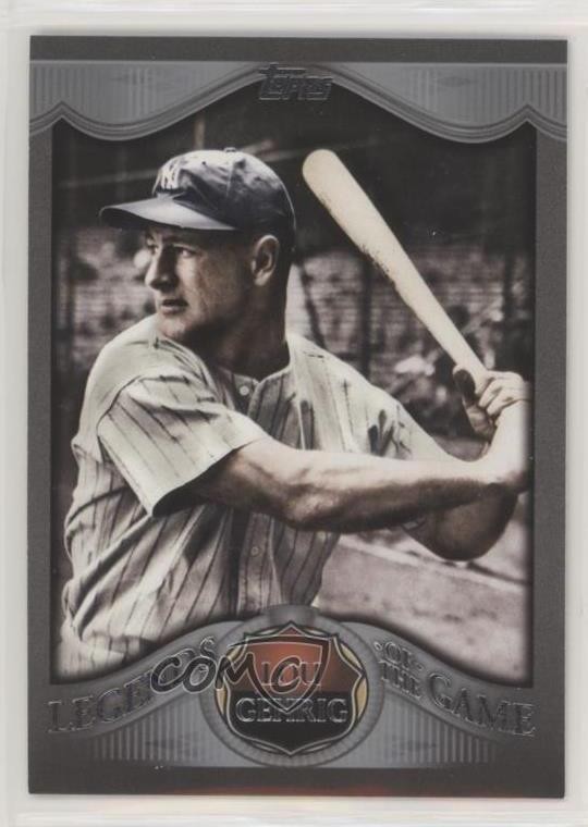 2009 Topps Wal-Mart Legends of the Game Platinum Lou Gehrig #LLP-15 HOF im4