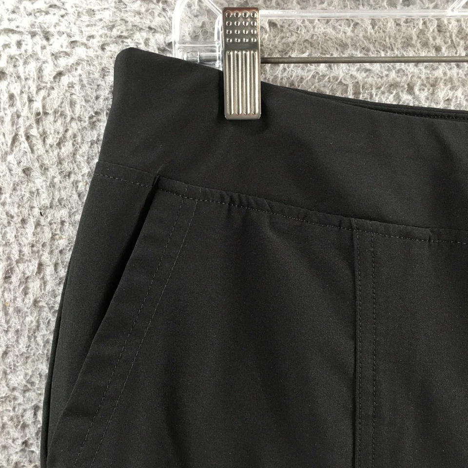 Bermudas Chicos Zenergy Cargo para mujer 1 negras tiro alto cintura plana informales Foto 3 de 4