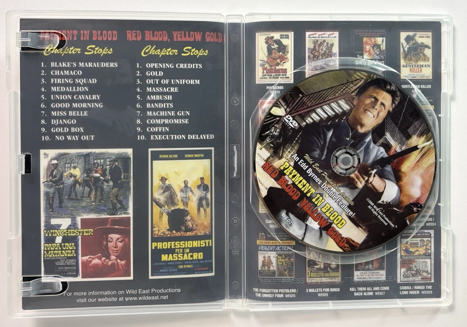 PAYMENT IN BLOOD / RED BLOOD YELLOW GOLD (1967) DVD WILD EAST Spaghetti Western - Image 4 of 4