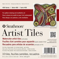Strathmore Artist Tiles 6"X6" 10/Pkg Watercolor