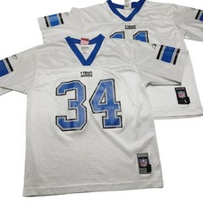 Detroit Lions NFL Kevin Jones Roy Williams Reebok Jersey Boys Youth Large VTG