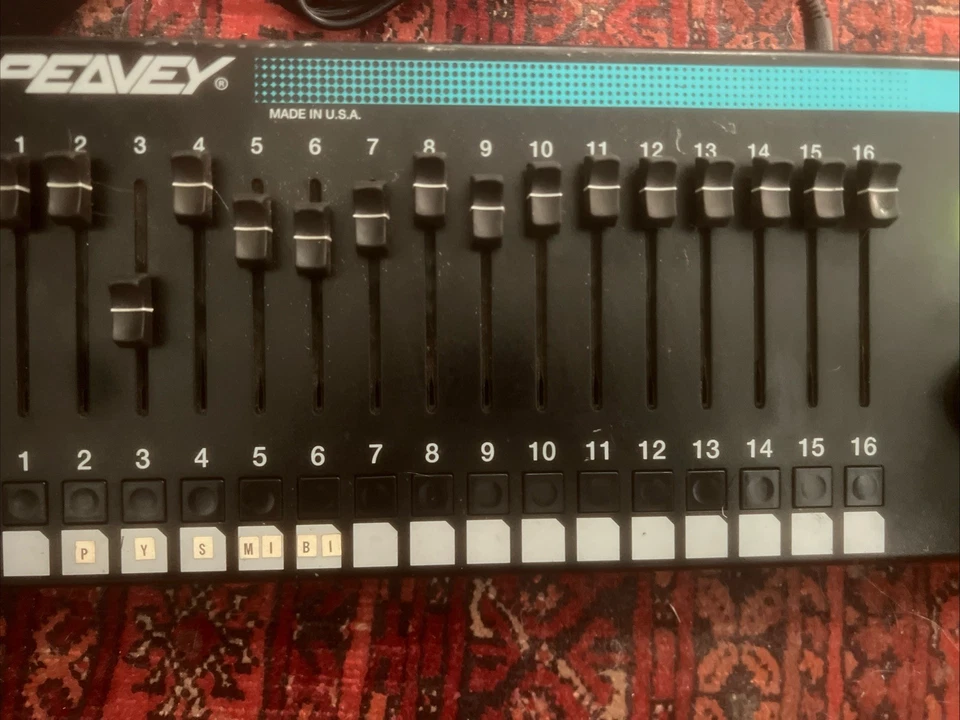 Peavey PC 1600 16-Fader MIDI Controller And New Adapter Included. Read - Image 2 of 4