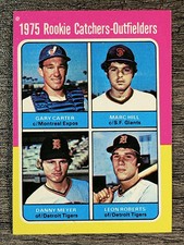 1975 Topps Mini #620 Gary Carter/Marc Hill/Danny Meyer/Leon Roberts RC (EXMT)