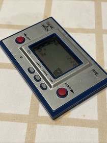 Nintendo Game & Watch FIRE RC-04 Silver Series 1980 Vintage Japan Tested Working