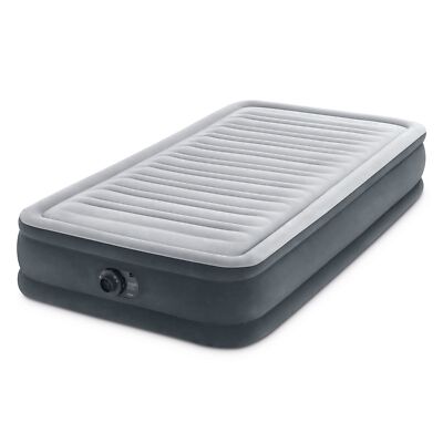 Intex 67765ED Dura-Beam Deluxe Comfort-Plush Mid-Rise Air Mattress: Fiber-Tec...