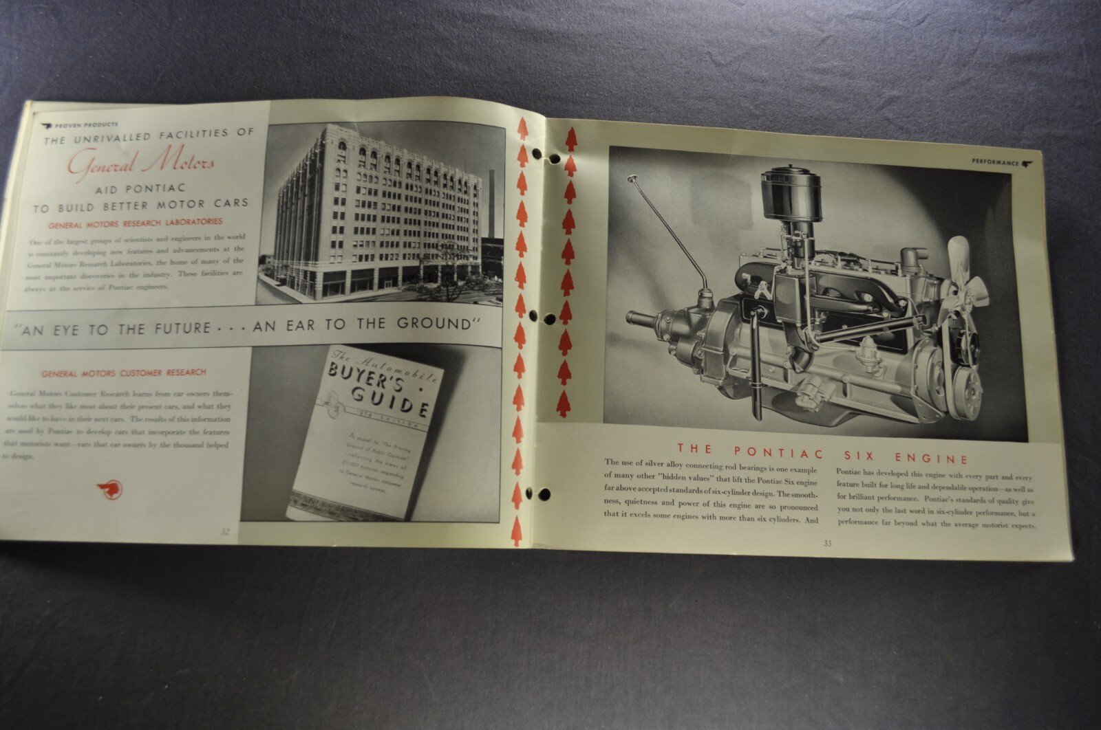 1935 Pontiac Dealer Display Album Features Book Brochure Sedan Nice Original 35