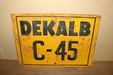 Vintage 1950's Dekalb Seed Corn Farm 16" Metal Sign