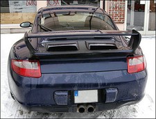For Porsche 997 Carbon Fiber 2pcs Rear Trunk Boot Oe Vents Trim Cover Addon Kits