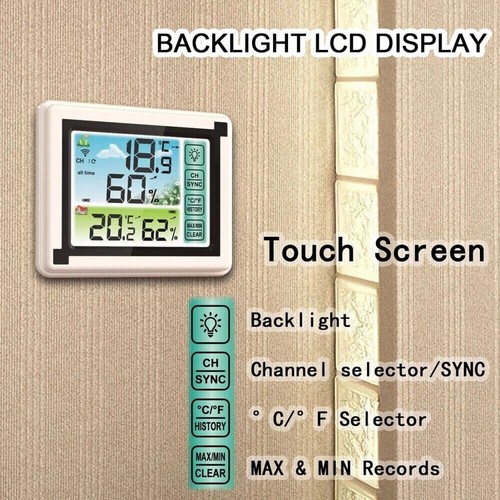 LCD Digital Indoor & Outdoor Wireless Weather Station Thermometer Sensitive New - Picture 3 of 12