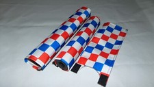 CHECKERED VAN CLASSIC BIKES BMX PAD SET STEM HANDLEBAR TOP TUBE BIKE PADSET WRB