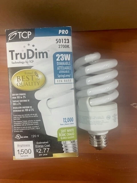TCP 50123 Spiral CFL - 23 Watt - 100 Watt Equal - Incandescent Match - Image 2 of 3