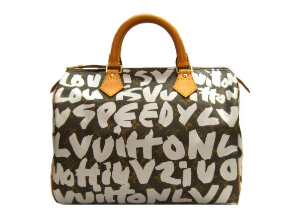 Louis Vuitton x Stephen Sprouse Monogram Graffiti Speedy 30 White