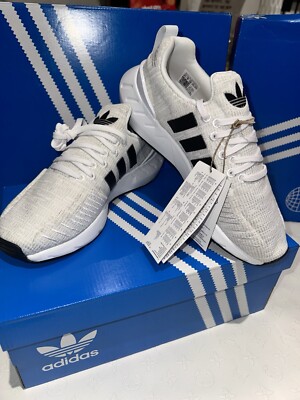 adidas swift run 22 prime knit Silver White Black sz brand new in box  UK