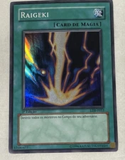Porteguese - Raigeki - LDB P053 - 1st Edition Super Rare LOB-053 2002 Yugioh MP