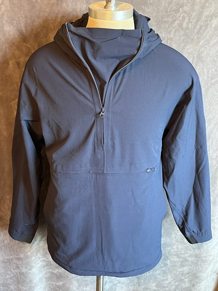 Men's Outdoor Voices Blue Hooded Pullover Jacket - Size MEDIUM