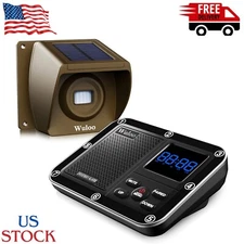 Solar Driveway Alarm Wireless Outside 1800ft Range, Outdoor Motion Sensor & D...