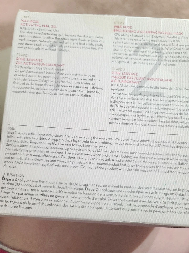 Korres Wild Rose Vitamin C Petal Peel NIB! - Изображение 2 из 2