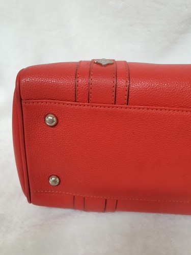 AUTHENTIC MCM Red Leather Tote Bag - Picture 11 of 21