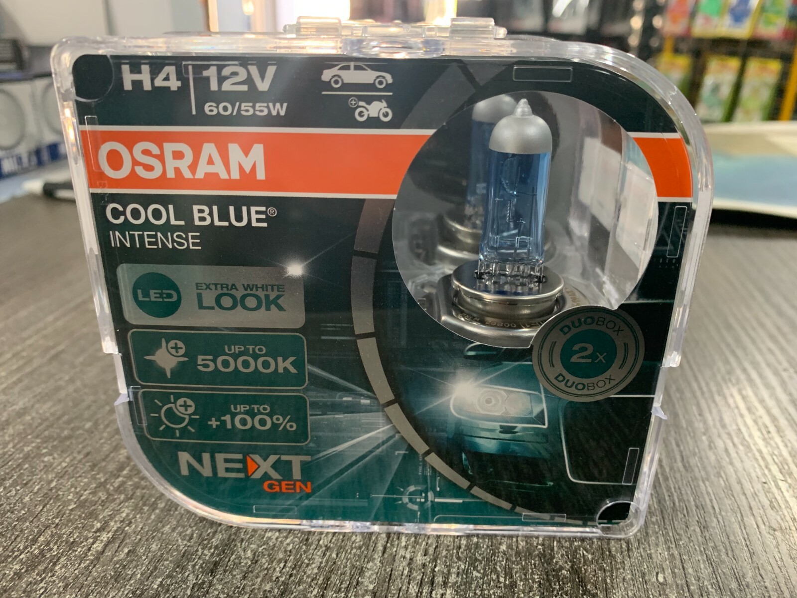OSRAM COOL BLUE INTENSE Next Generation 100% H4 5000K DUO BOX
