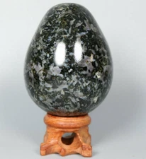 298g Large MERLINITE Mystic Tumbled Egg Stone Magic Shaman Psilomelane Gabbro