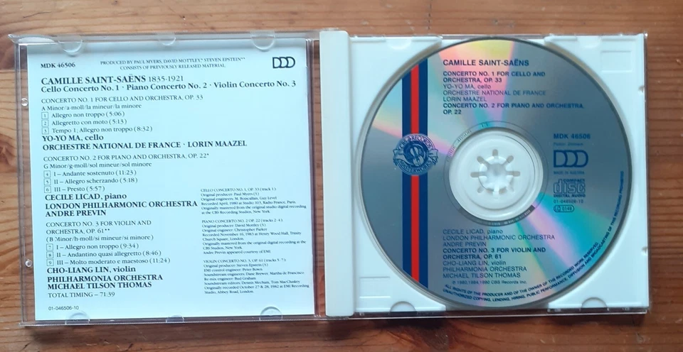 Saint-Saëns: Concertos • Ma/Licad/Lin - Bild 2 von 4