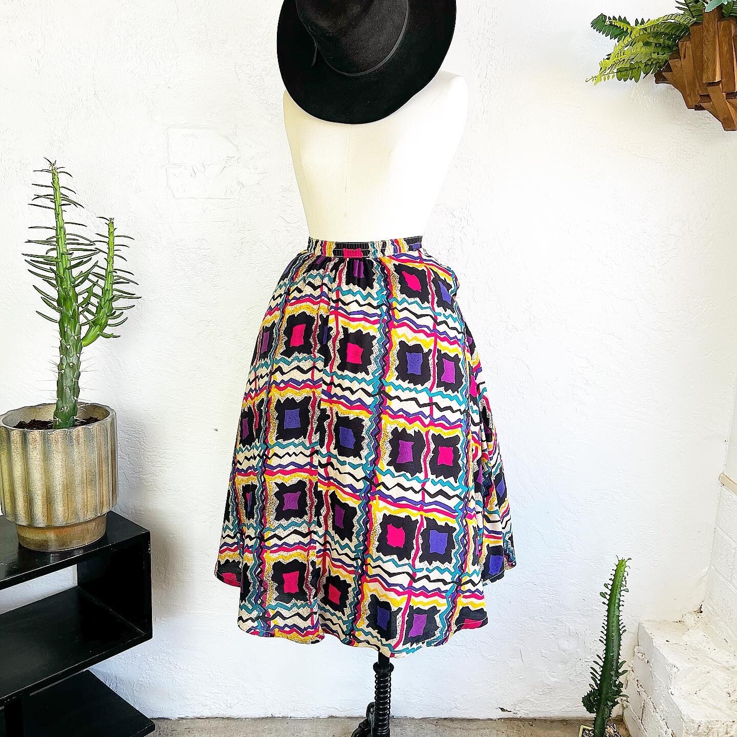 JAPANESE RAYON 80’s 80s Does 50’s 50s Vintage Confett… Gem