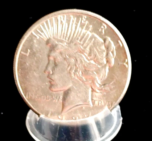 1927 s PEACE SILVER DOLLAR - Nice gemBU