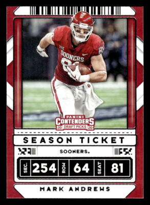 2020 Panini Contenders Draft Picks #63 Mark Andrews