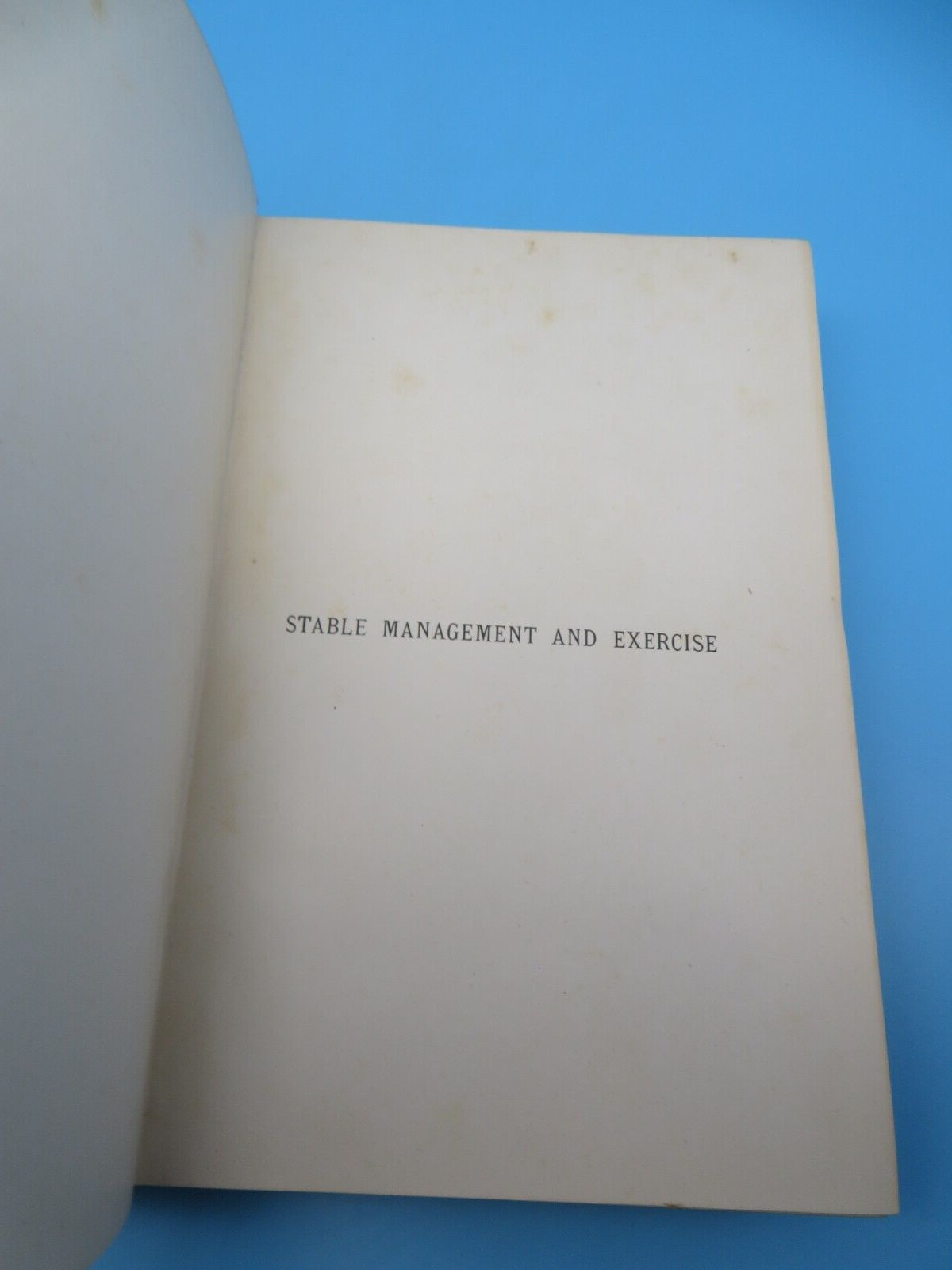 Stable Management And Exercise M Horace Hayes HB 2nd Ed 1909 Hurst And Blackett