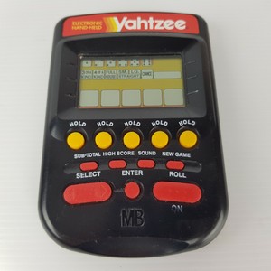 milton bradley handheld yahtzee game