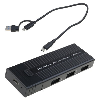 M.2 SSD External Enclosure, USB C 3.2 Speed, Aluminum Case Toolless Access