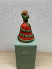 New ListingVtg 1991 Avon Garland Of Greetings Porcelain Christmas Bell Teddy Bear Handle
