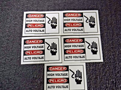 ACCUFORM SIGNS  Danger Sgn, 3-1/2x5In, R and BK/WHT, HV, PK5,SBLELC055VSP, (MG)