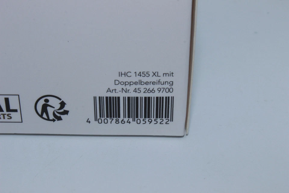 Schuco 452669700 Ihc 1455 XL Twin Wheels Rear Red 1:87 H0 New IN Boxed - Image 2 of 4