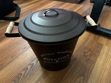 Potato storage covered container pail bucket