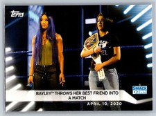 2021 Topps WWE Women's Division Bayley Throws Her Best Friend Into a Match #4