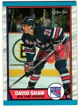 1989-90 O-Pee-Chee #39 David Shaw New York Rangers