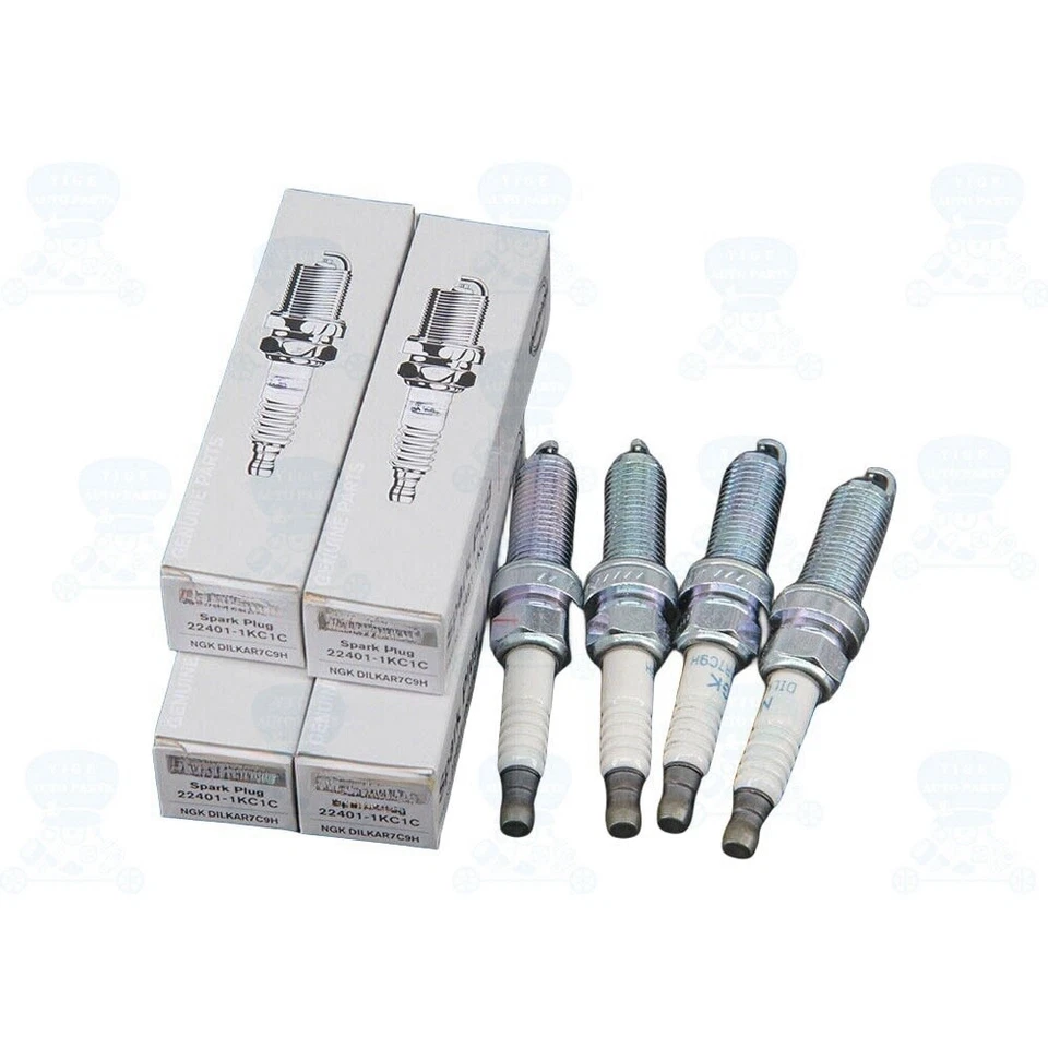4x OEM DILKAR7C9H 22401-1KC1C Spark Plugs For Infiniti Nissan Murano Pathfinder Foto 2 de 4