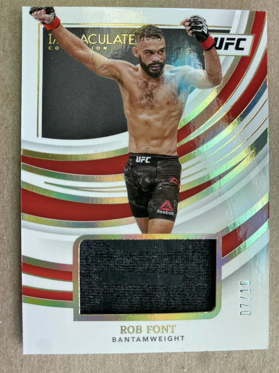 2022 Immaculate UFC Rob Font #FN-RFT 07/10 Relic Shorts