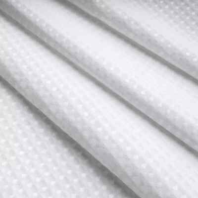 No Hook Waffle Weave Shower Curtain With Snap-in Liner – 71” X 74” Hotel-Grade Waterproof Curtain For Bathroom (White) - View #2