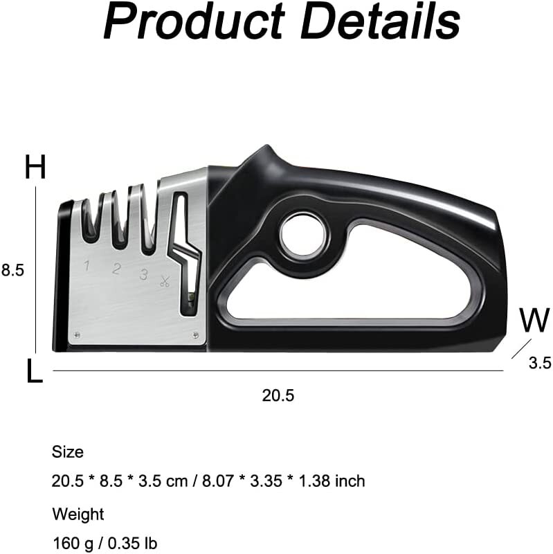 4 in1 Knife Sharpener Kitchen Grinder Diamond Knives For Sharp Scissors