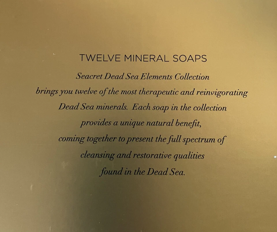 JUEGO DE 12 BARRAS Jabón Barra Mineral Seacret. Minerales del Mar Muerto. 12 barras de 1,3 oz. Foto 3 de 4