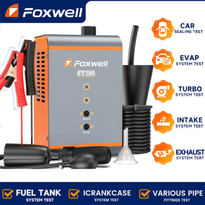 FOXWELL ST201 KFZ Rauchmaschine Auto Nebelmaschine EVAP Smoke Machine Lecksucher